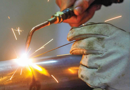 Перенос газовых труб, восстановительные работы, сварочные работы